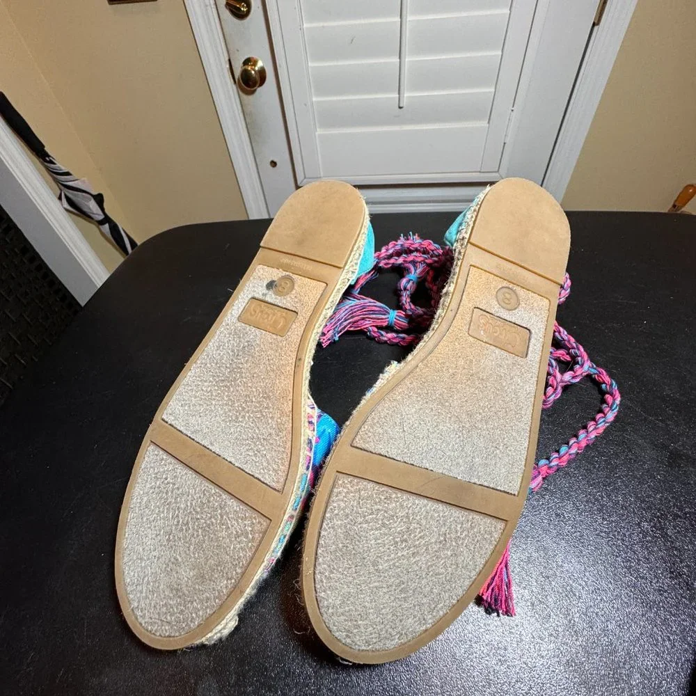 Circus Sam Edelman size 8 lenora ankle wrap espadrille
